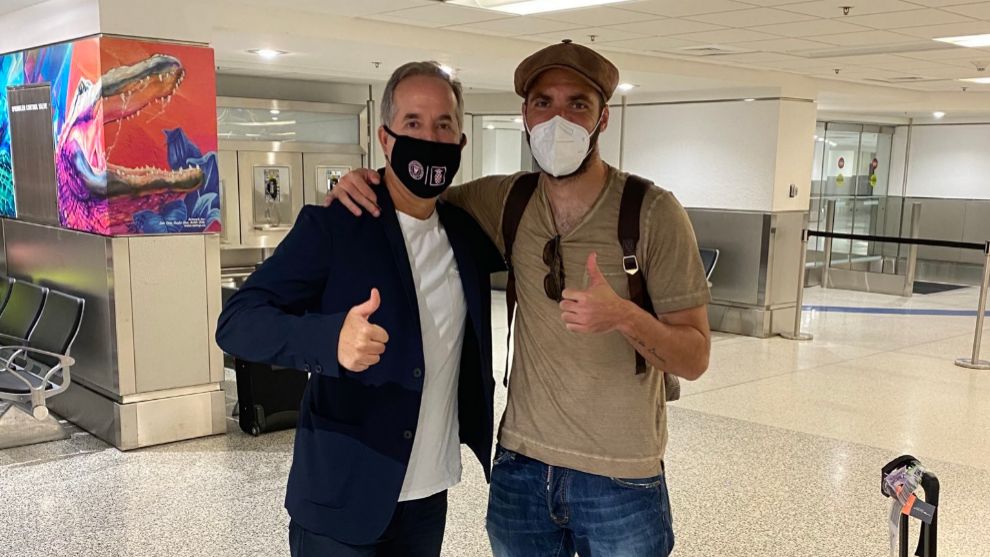 Gonzalo Higuaín llegó a Estados&nbsp;Unidos