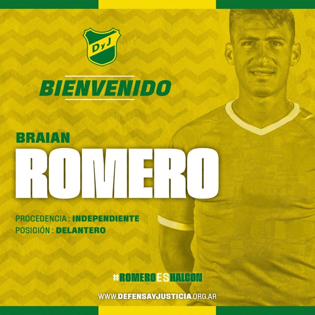 Brian Romero se suma a Defensa y&nbsp;Justicia