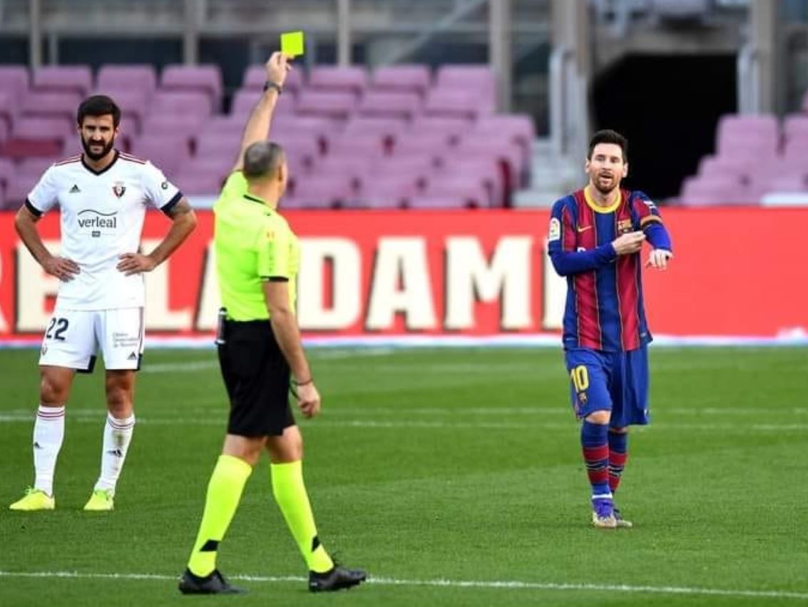 La amarilla a Messi podría quedar sin efecto