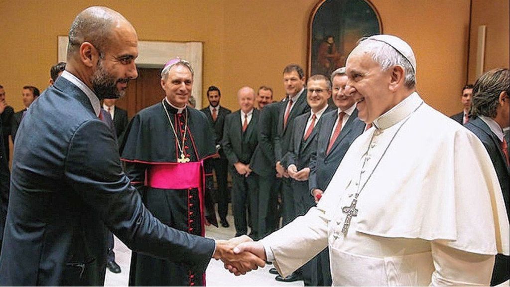 El Papa Francisco, feliz con el mensaje de&nbsp;Guardiola