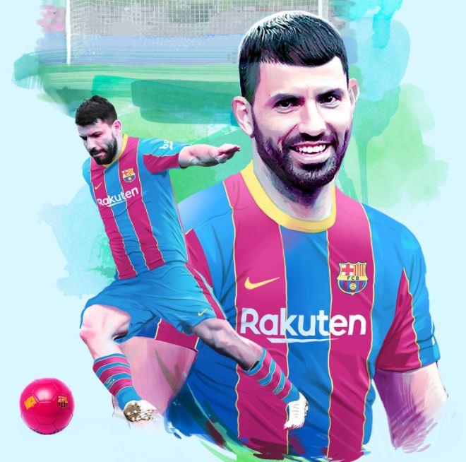 El «Kun» Agüero ya es nuevo jugador del Barcelona