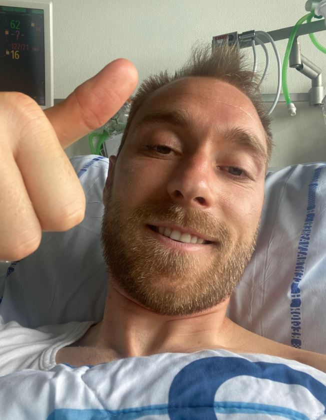 Eriksen recibió el alta tras una exitosa operación del&nbsp;corazón