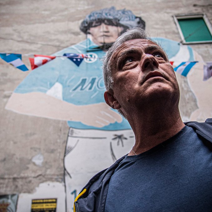 Mourinho se acordó de Maradona en&nbsp;Nápoles
