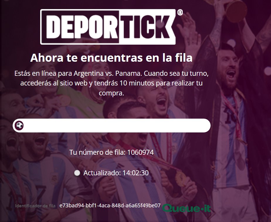 Cola virtual de un millón de personas para ver a la Selección Argentina en el&nbsp;Monumental