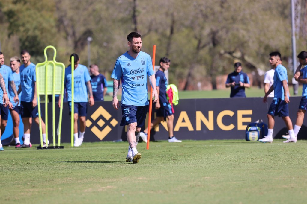 Último entrenamiento de Argentina en el Predio Lionel Andrés&nbsp;Messi
